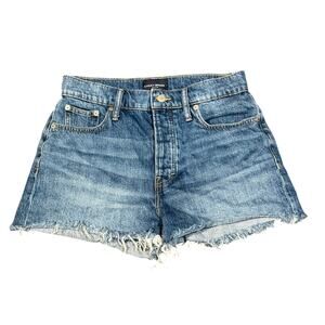 Lucky Brand Mom High Rise Shorts Size 8 / 29 M Women’s Denim Cutoff Distressed
